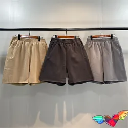 2022 Fleece Season 6 Shorts Men Women Hip Hop Zip Pocket Kanye West Shorts Loose Fit Solid Blank Ye Breeches Made Old Burr