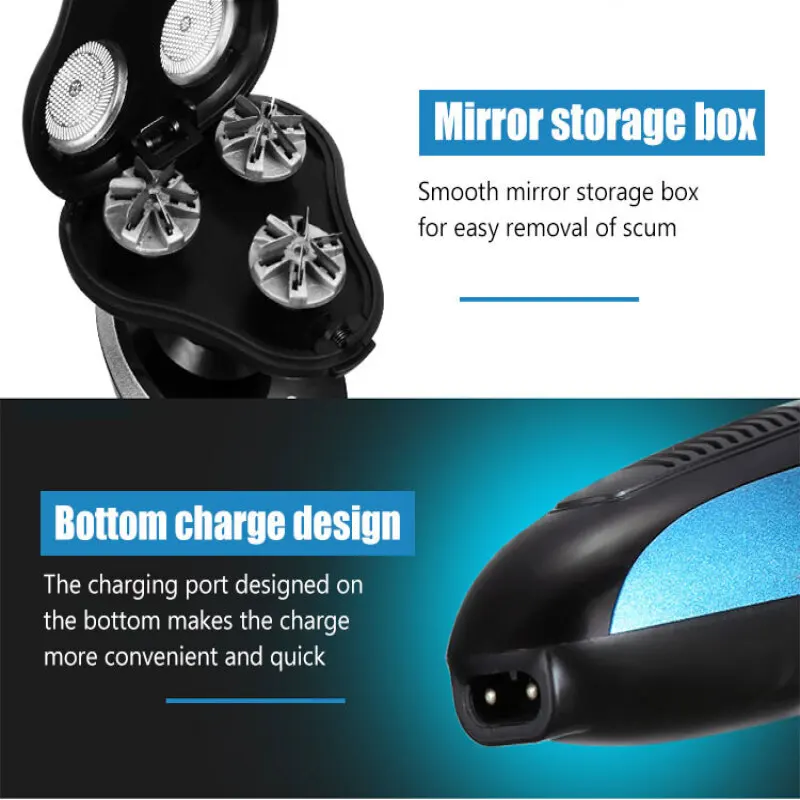 Электробритва, роторная бритва, перезаряжаемая бритва, эффективная и удобная электрическая бритва, триммер для бороды, машинка для стрижки мужчин, машинка для стрижки