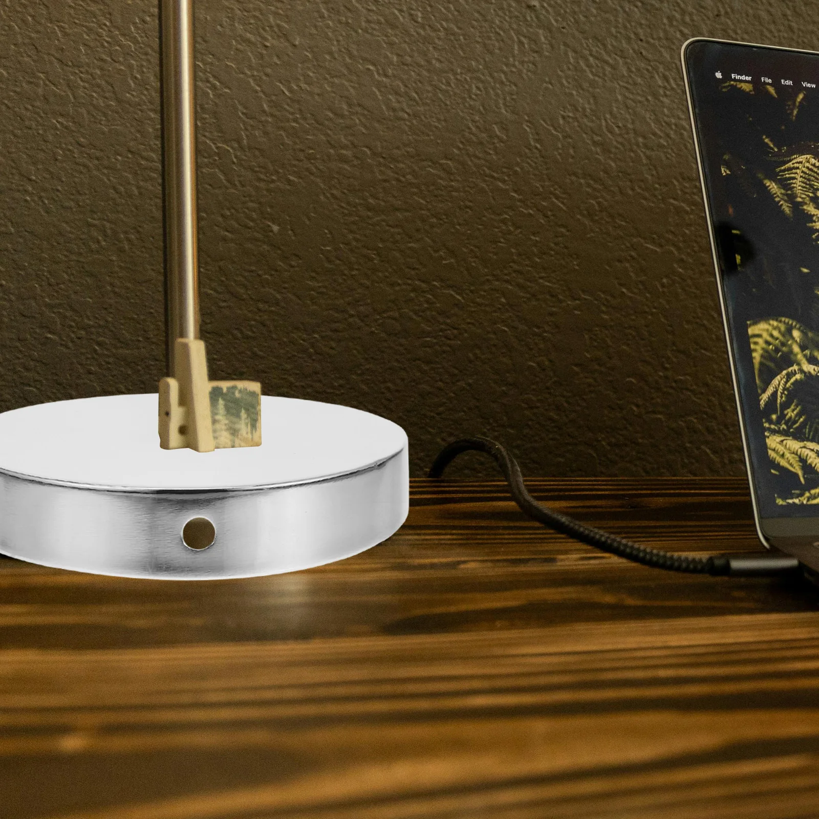 

Iron Table 120x25 Round Safe DIY Natural Metal Base Lamp Desk Stand LED Light Display Metal Base Bubble Tube