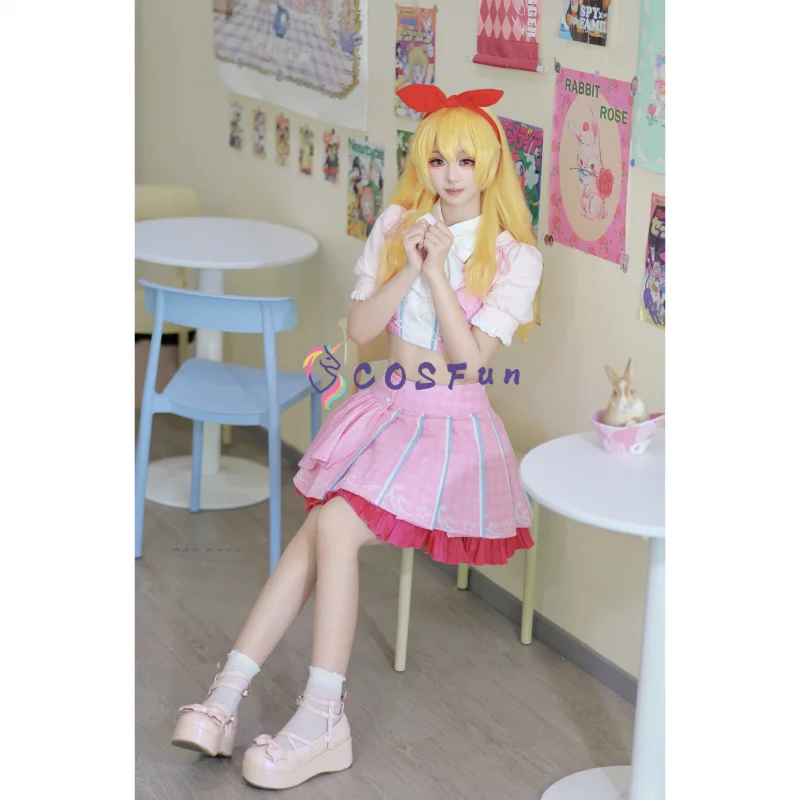 

Anime Aikatsu! Hoshimiya Ichigo Cosplay Costume Lovely Dress Hallowmas Christmas Role Play Women HERO Cos