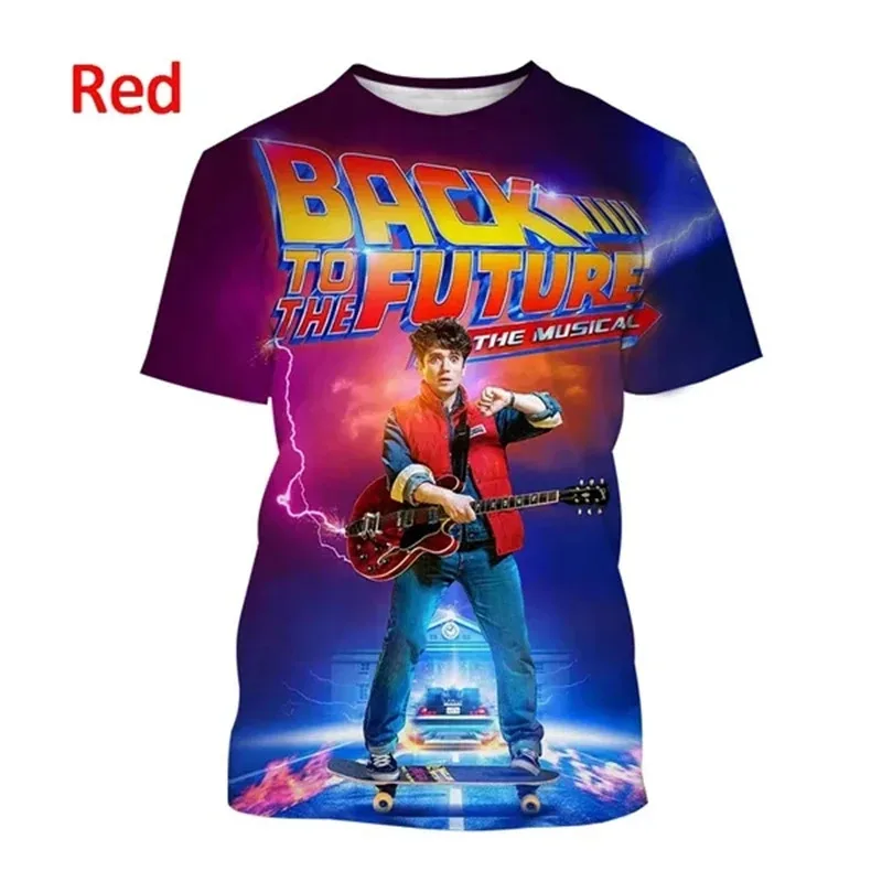 Funny Movie Back To The Future 3D Printed T-shirt Summer Men Women O-neck Fashion T shirt Casual Sports Boy Girl Streetwear Tops