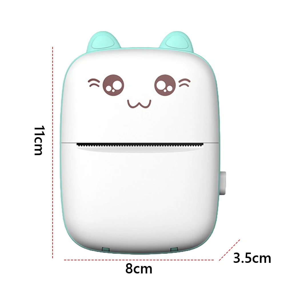 Карманный принтер, беспроводной бесчернильный принтер для изготовления наклеек, Bluetooth-совместимый портативный принтер, машина для печати этикеток для фотографий, бирки