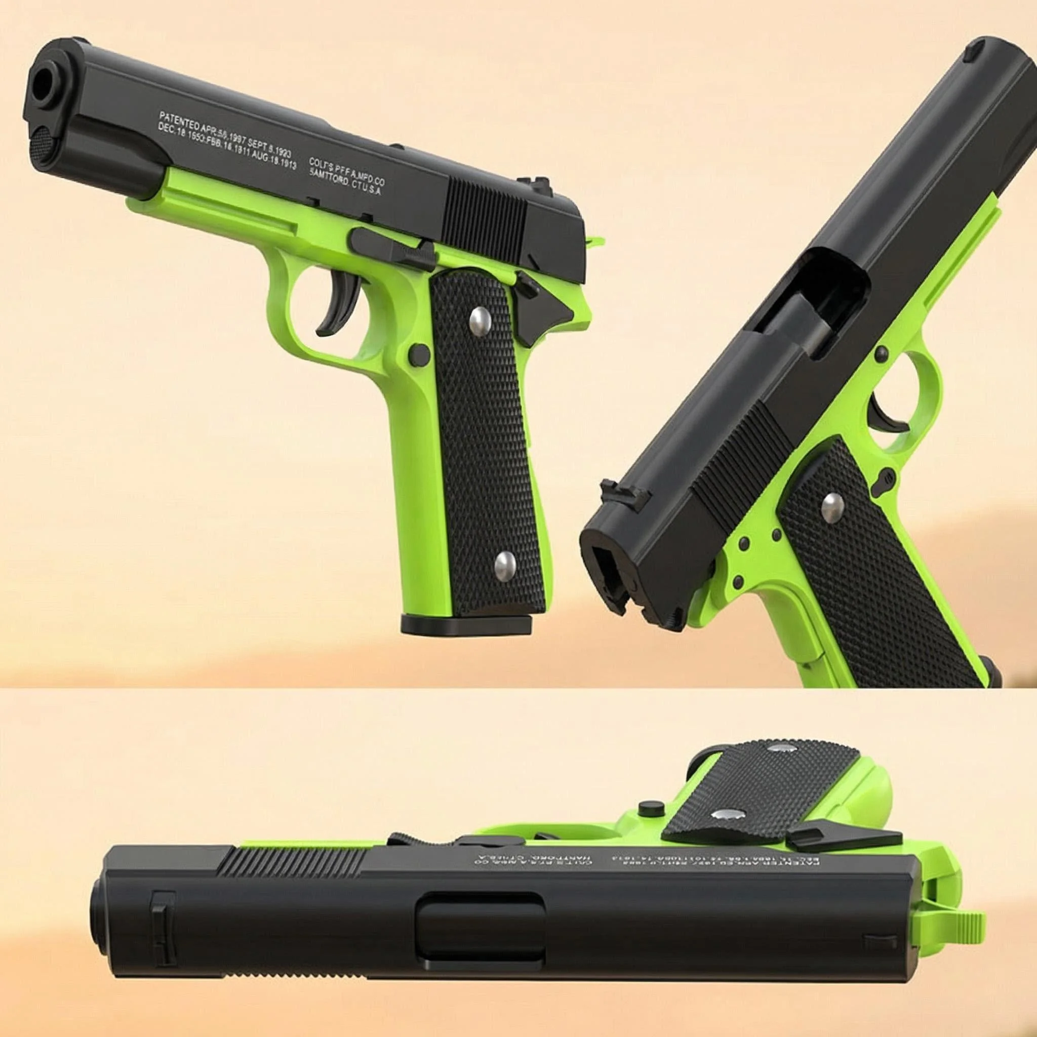 2026.Automatic shell ejection Colt 1911 toy gun air gun Armas children's CS shooting  children's boy birthday gift view 4