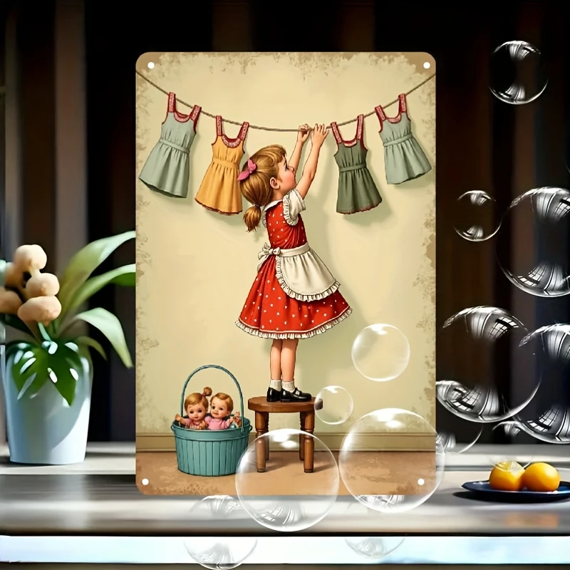 [Iron Wall Sign] 1 Vintage 
