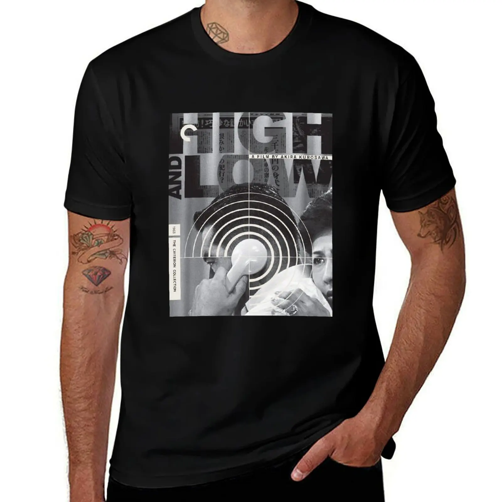 

High and Low newspaper vintage Movie T-Shirt summer tops anime t shirts rapper graphic tees t shirt men 100℅ cotton