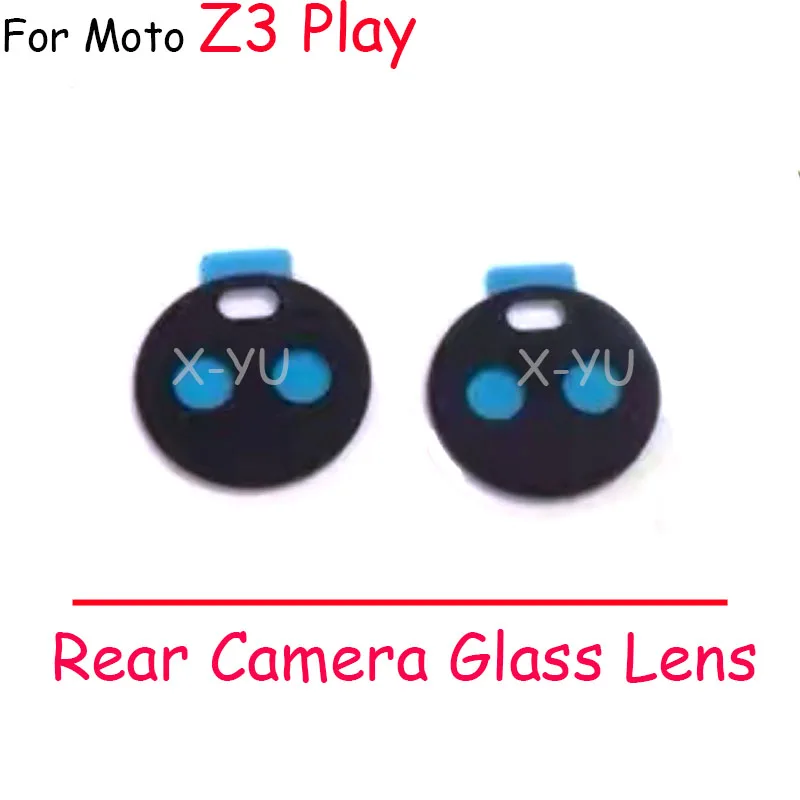 

10PCS For Motorola Moto Z3 Play Back Rear Camera Lens Glass Cover With Adhesive Sticker Repair Parts