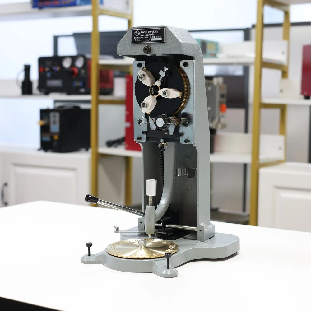 SL-810 اسم مخصص مجوهرات خاتم آلة الحفر جهين الهاتفي أدوات المجوهرات النحاس محفورة الأرقام الرومانية خواتم