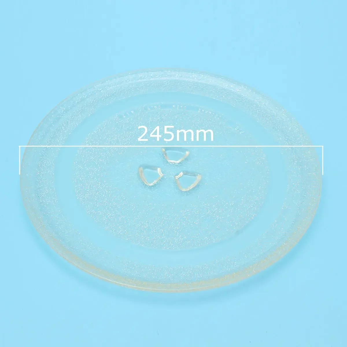 245mm Thicken Univeral Microwave Oven Glass Disc Tray Turntable Y type bottom Flat Pallet Plates for Midea and other