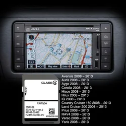 Car RAV4 Maps Card LAND CRUISER 150 200 For Toyota TNS510 Navigation System GPS Sd Card