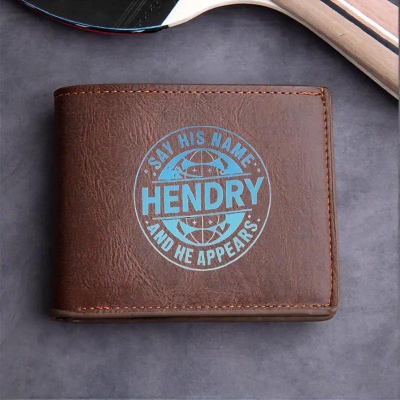 HENDRY Carteira de couro PU premium design minimalista leve durável uso diário para homens e mulheres estilo compacto elegante