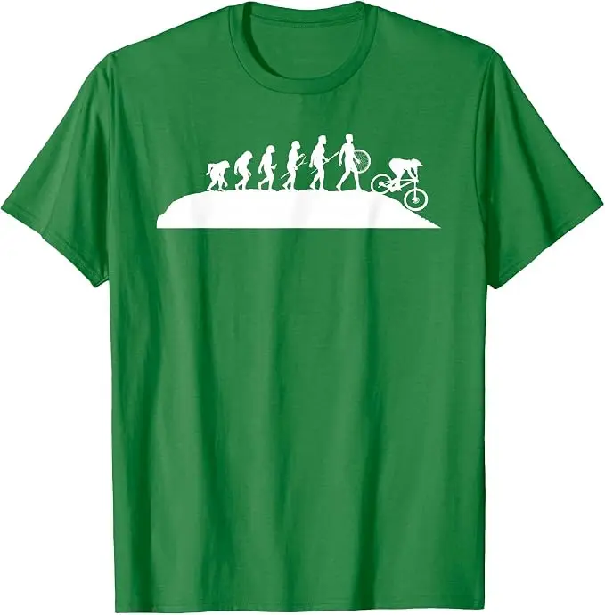 Downhill Evolution - Downhill-Fahrer Mountainbike-Fahrer MTB T-Shirt Y2k Trail-Biking Outdoor-Kleidung Humor MTB Radfahrer Cooles T-Shirt – Detail 16