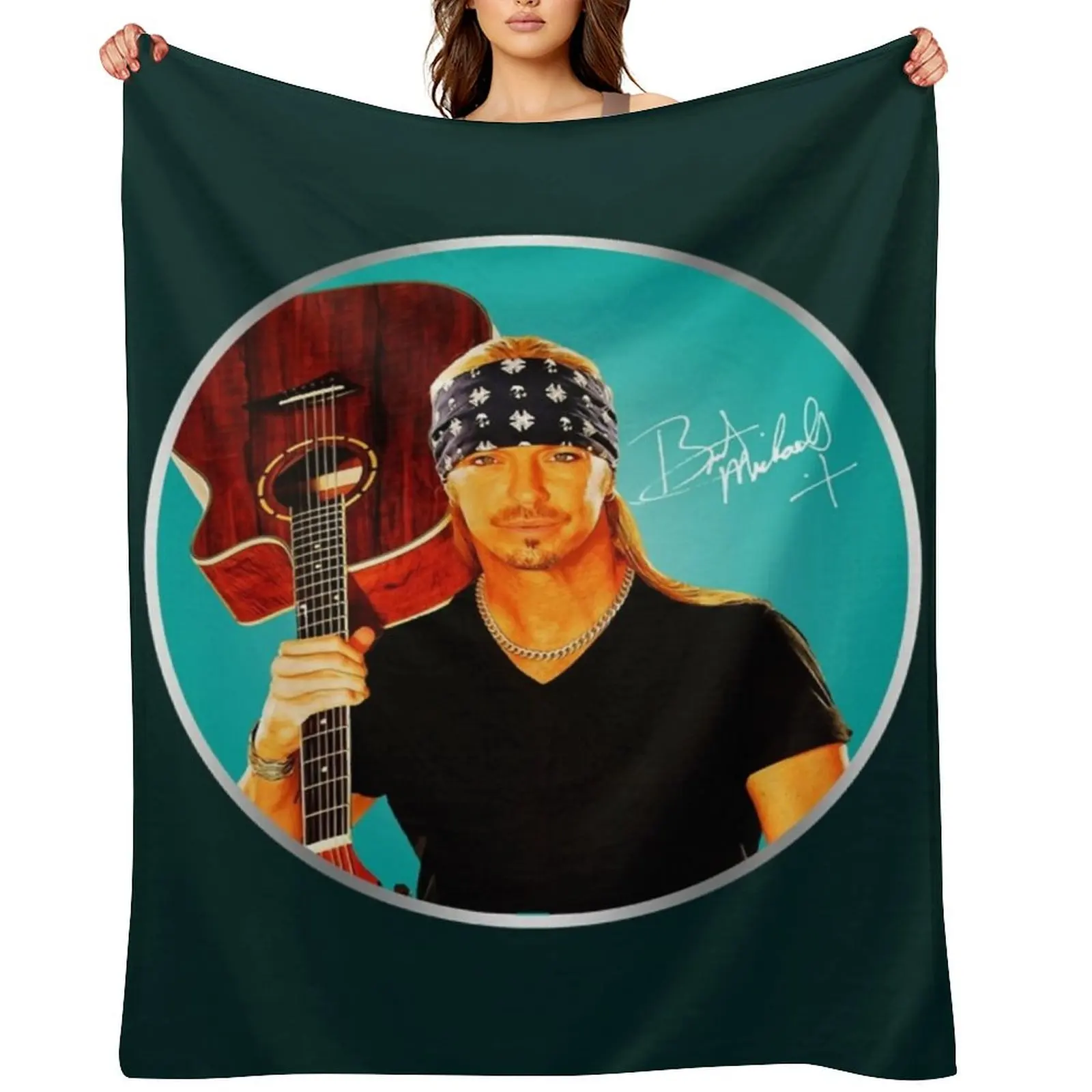 

Vintage Photograp Michaels Male Singer Bret Songwriter Gift Movie Fans Throw Blanket Camping Heavy Blankets