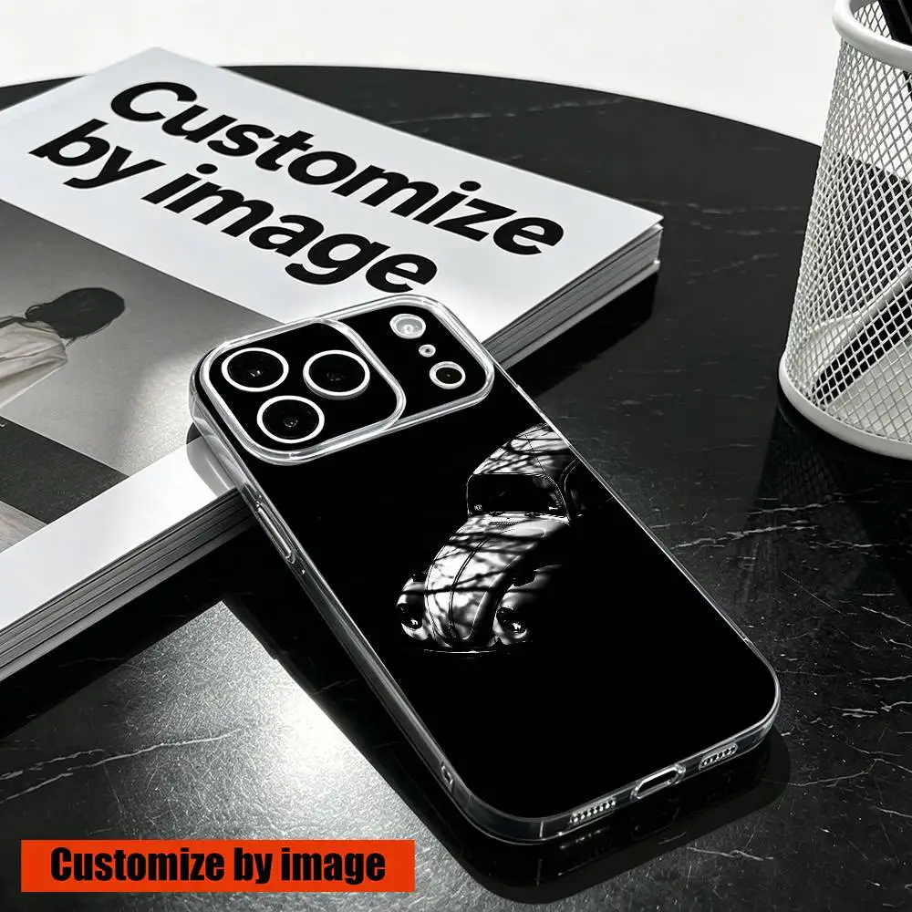 

V-Vintage B-Beetle Cars Gift Phone Case For iPhone 17 16 15 14 13 12 11 Mini Pro Max Plus Transparent Cover