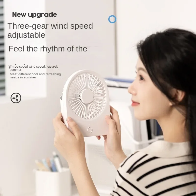 Ultra Long Silent Desktop Fan, ventilador portátil, adequado para cenários múltiplos, ajustável em vários níveis, silencioso