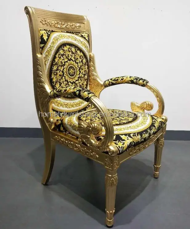 

Luxus Massivholz Akzent Sessel High-End Wohn Möbel Für Wohnzimmer Esszimmer Und Hotel Für Home Office-Nutzung