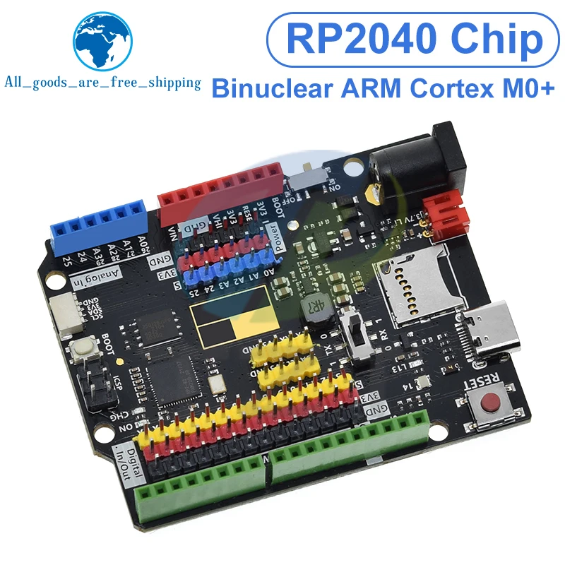 Imagem -03 - Placa de Desenvolvimento para Arduino Raspberry pi Uno Tipo-c Usb 16mb Programação Aprendizagem Controller Core Board Rp2040