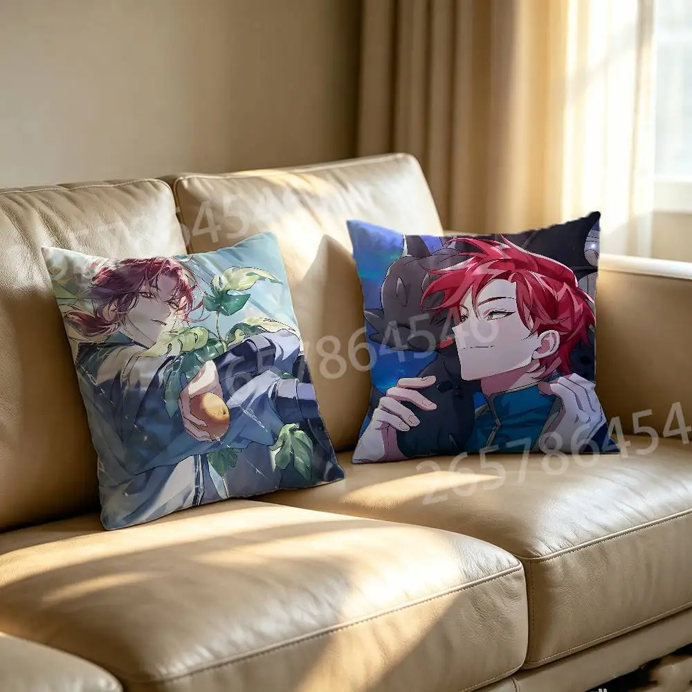 L-Lout of Comics Counts F-Family Printed Pillow Cover Cushion Case Simple Sofa Pillow Case No Pillow Core