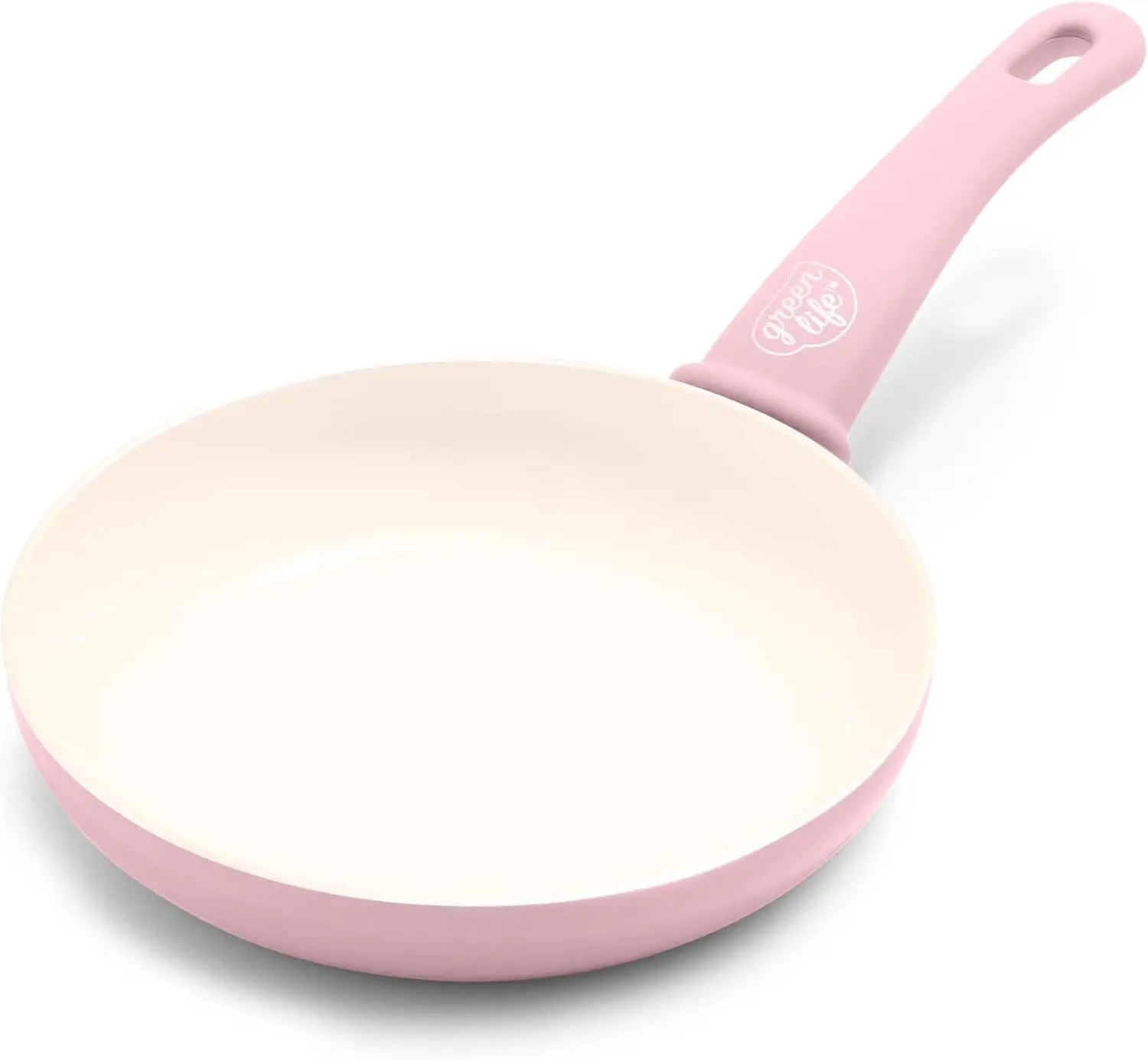 

Розовая сковорода с антипригарным покрытием, 8 футов, керамика без PFAS, можно мыть в духовке и в посудомоечной машине, устойчивые к прохладным ручкам