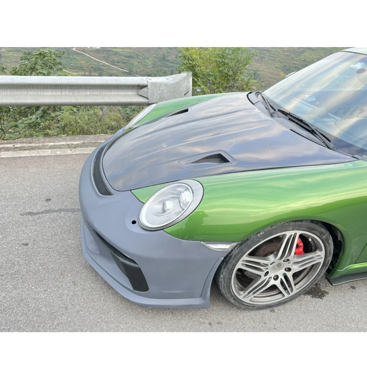 Hot selling bumper spoiler for Porsche 911 997 GT2RS body kit