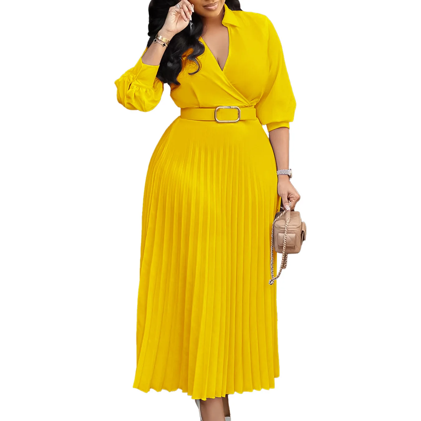 2025 Faion Gonna casual da donna Dr a vita alta lavorata a maglia in poliestere Basic Sle Stagione primaverile da donna Dr