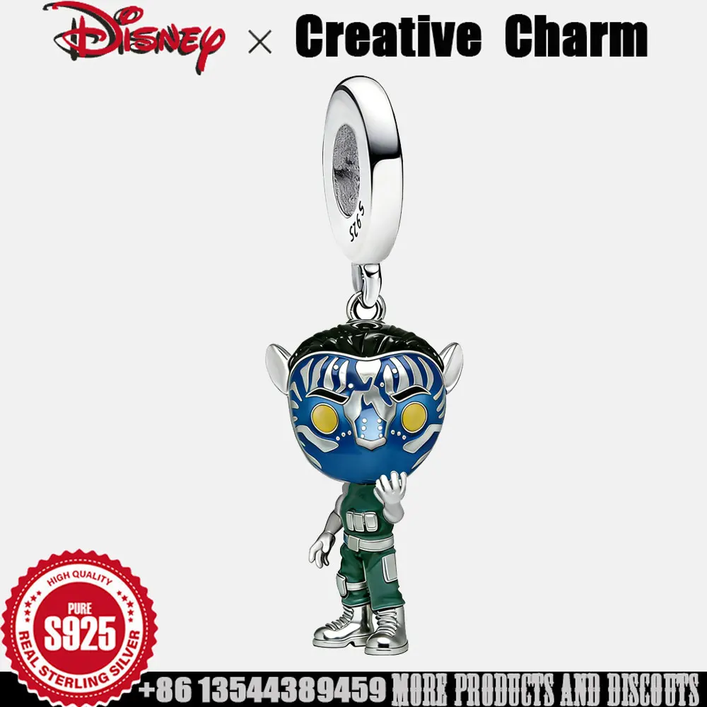 

Disney pendant Jake Sully in Avatar chibi figure style dangle Charm cartoon cute high quality Jewelry Gift for women