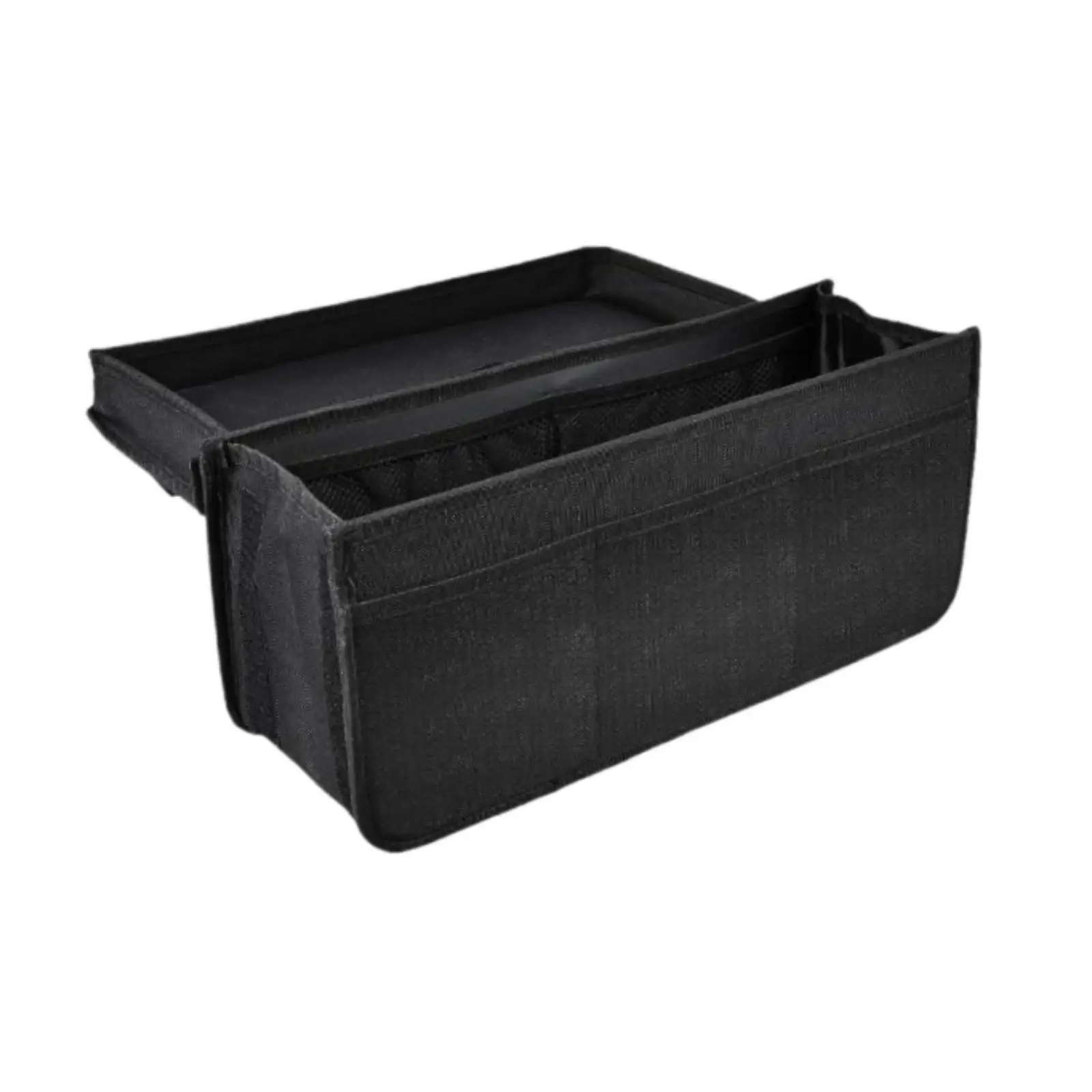 Large Capacity Walkers Storage Bag with Tray Waterproof Polyester Under Bag for Mobility Aid