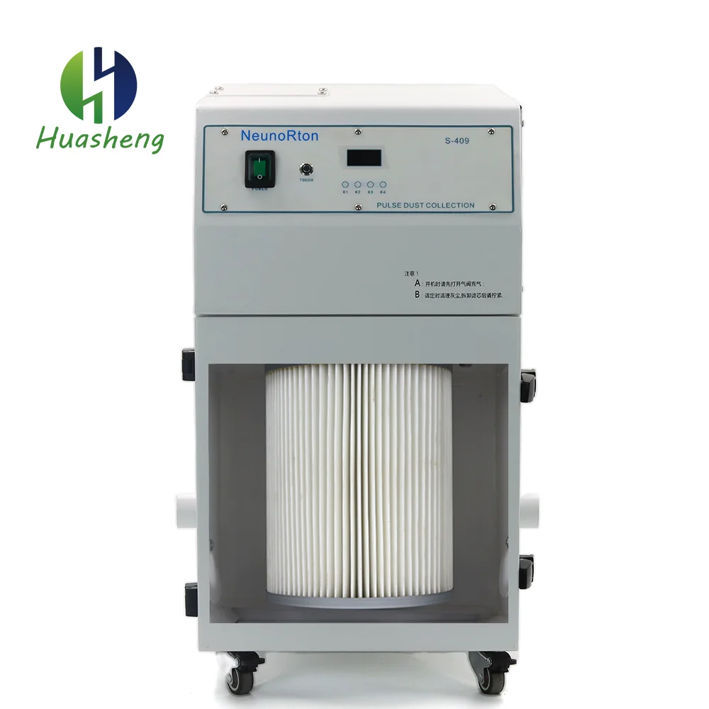 NeunoRton-S-409 Dental Lab Equipment Metal Machinery Vacuum Cleaner Durable Manual Dust Collector Milling 900W Suction 24KPa