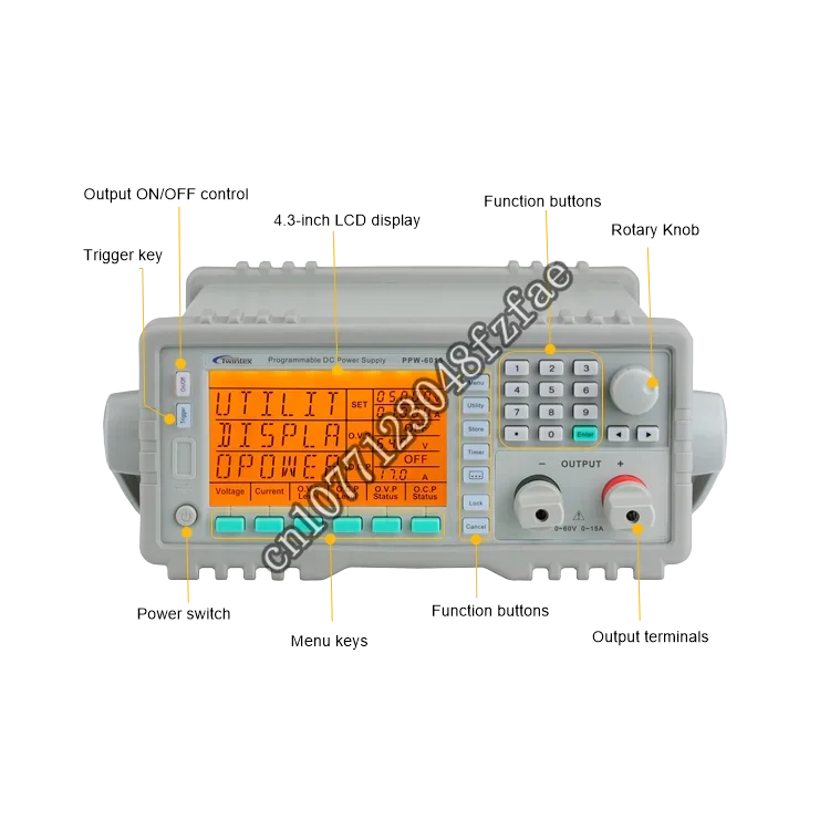 

PPW-3030 High Precision 1mV1mA Programmable Switch Mode Laboratory Adjustable 30V 30A dc power supply