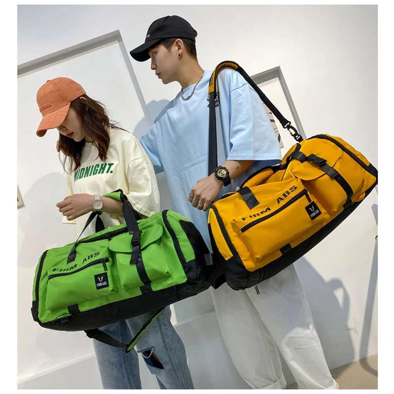 Large Capacity Travel Gym Duffle Bag Outdoor Sports Fitness Bag Men Women Basketball Backpack Cycling Bag with Shoes Compartment