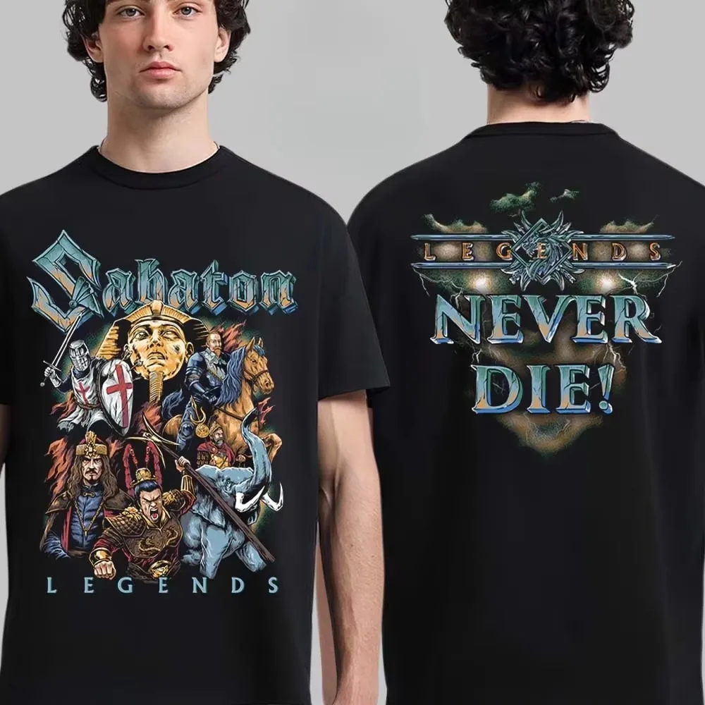 Vault of Legends Sabaton Band Graphic T-Shirt Cotton Men Women Streetwear Tee