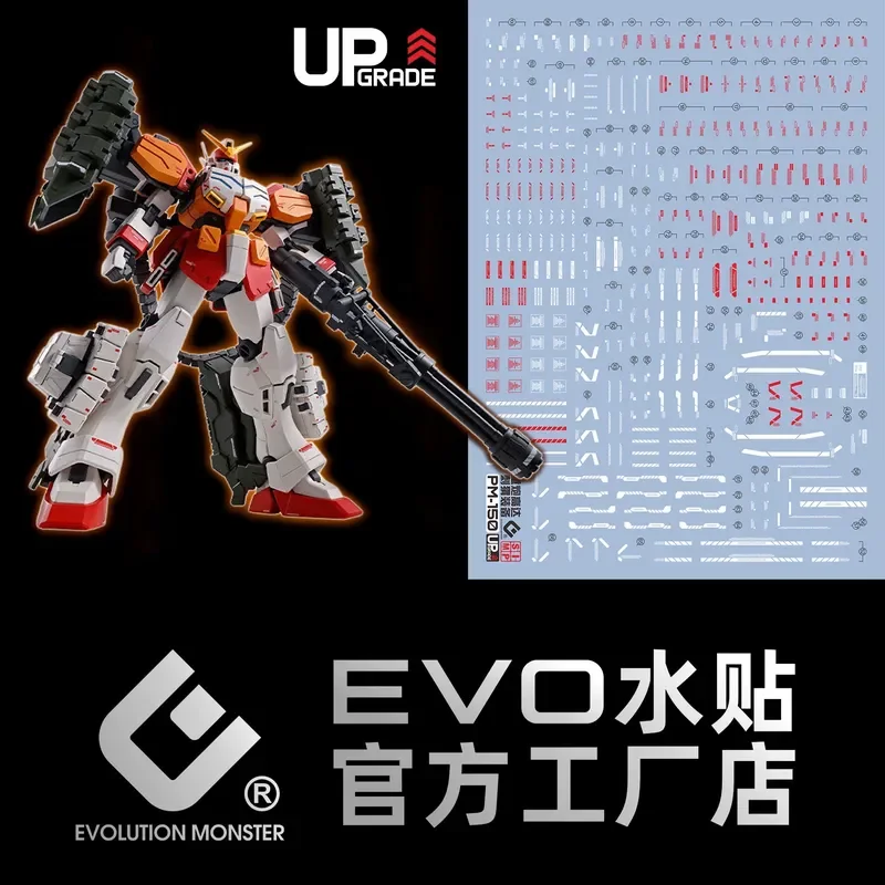 High-Precision Fluorescent Waterslide Decals for EVO MG PM-150 Heavy Gunner EW Hedgehog Equipment Reloaded LGEL