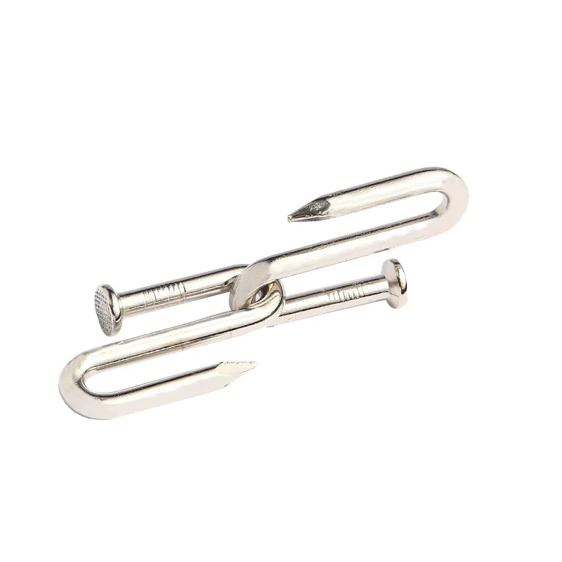 Classic Nail Metal Brain Teasers Puzzle Educational Logic Magic Wire Puzzles Game