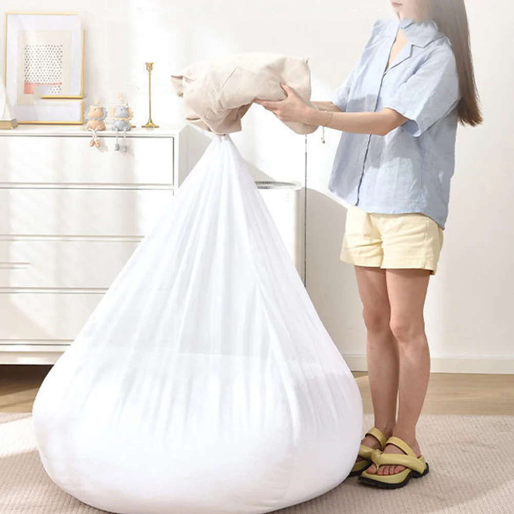 2 قطعة كيس فول أبيض الغطاء الداخلي لا ماكينة حشو قابل للغسل لينة أريكة استرخاء بطانة كم استبدال القماش أريكة استرخاء الغطاء الداخلي