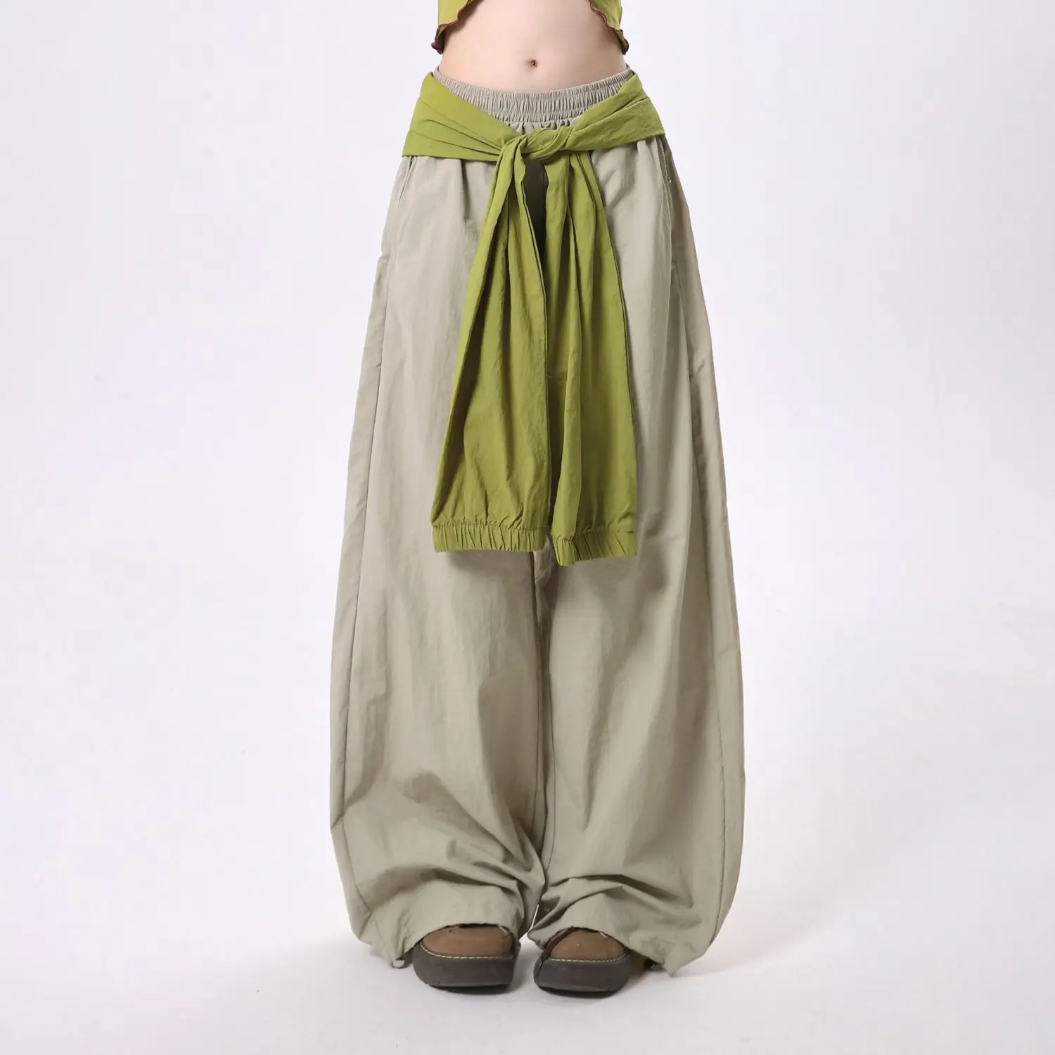 Street Dance Women Multicolor Loose Pants American Retro Hip-hop Sports High Waist Wide Leg Casual Trousers Versatile Trendy BF