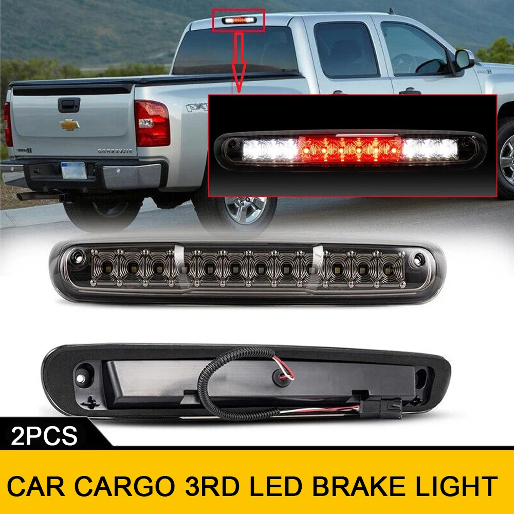 1x LED 3rd Third High Mount Light For Chevrolet Silverado GMC Sierra 1500 1500HD 2500 3500 2500HD 3500HD 07-14 Hummer H3T 09- 10