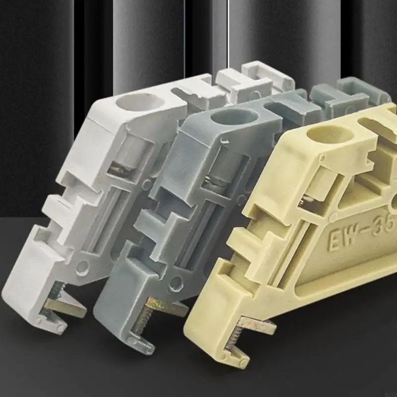 10 Piece EW35 On Clip Tool Easy Installation Electrical Terminals Blocks Nylon Plastic EW35 Clip for C45 M4YD
