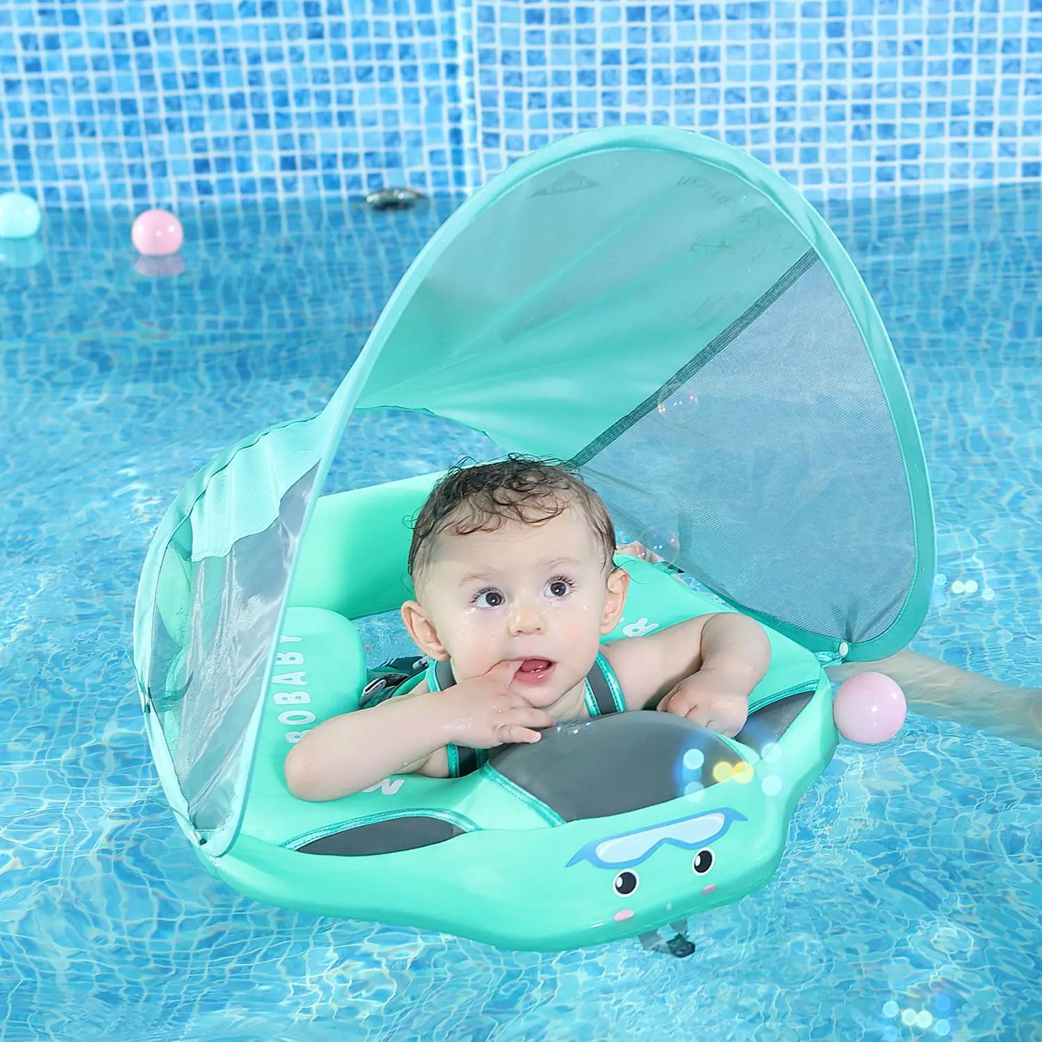 Anneaux de natation flottants pour bébés, accessoires de piscine pour nourrissons, jouets pour tout-petits, entraîneur de natation, non gonflable