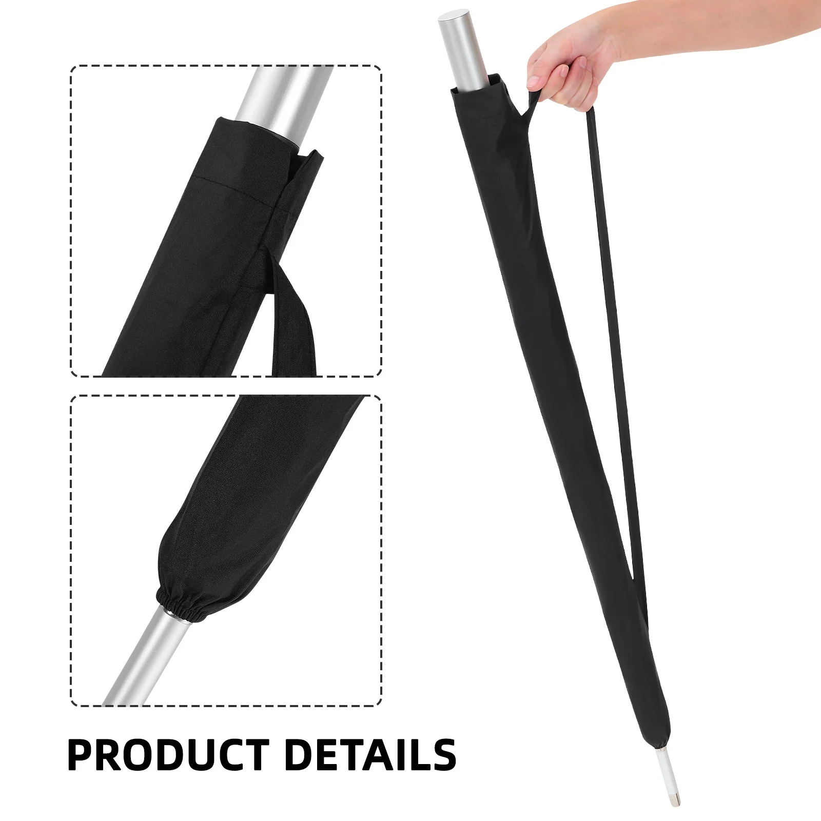 

2pcs Umbrella Storage Bag 75-80Cm Waterproof Foldable Protective Cover With Shoulder Strap Portable Carry Pouch For Travel