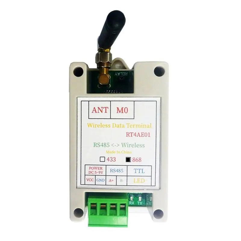 AEE2-RT4AE01 868M Wireless Transceiver Serial Data Long-Distance Transmission Module For PLC Relay Meter Reading Sensor