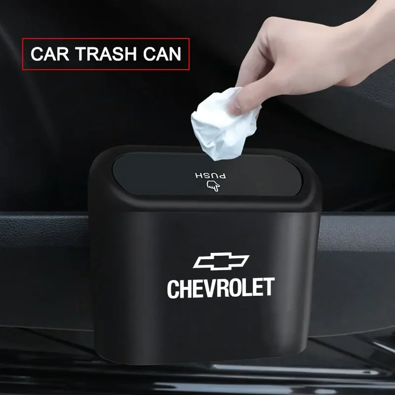 

Car Trash Can Storage Box Vehicle Multifunctional Garbage Dust Case For Chevrolet Cruze Malibu Sail Spark Captiva Equinox Trax
