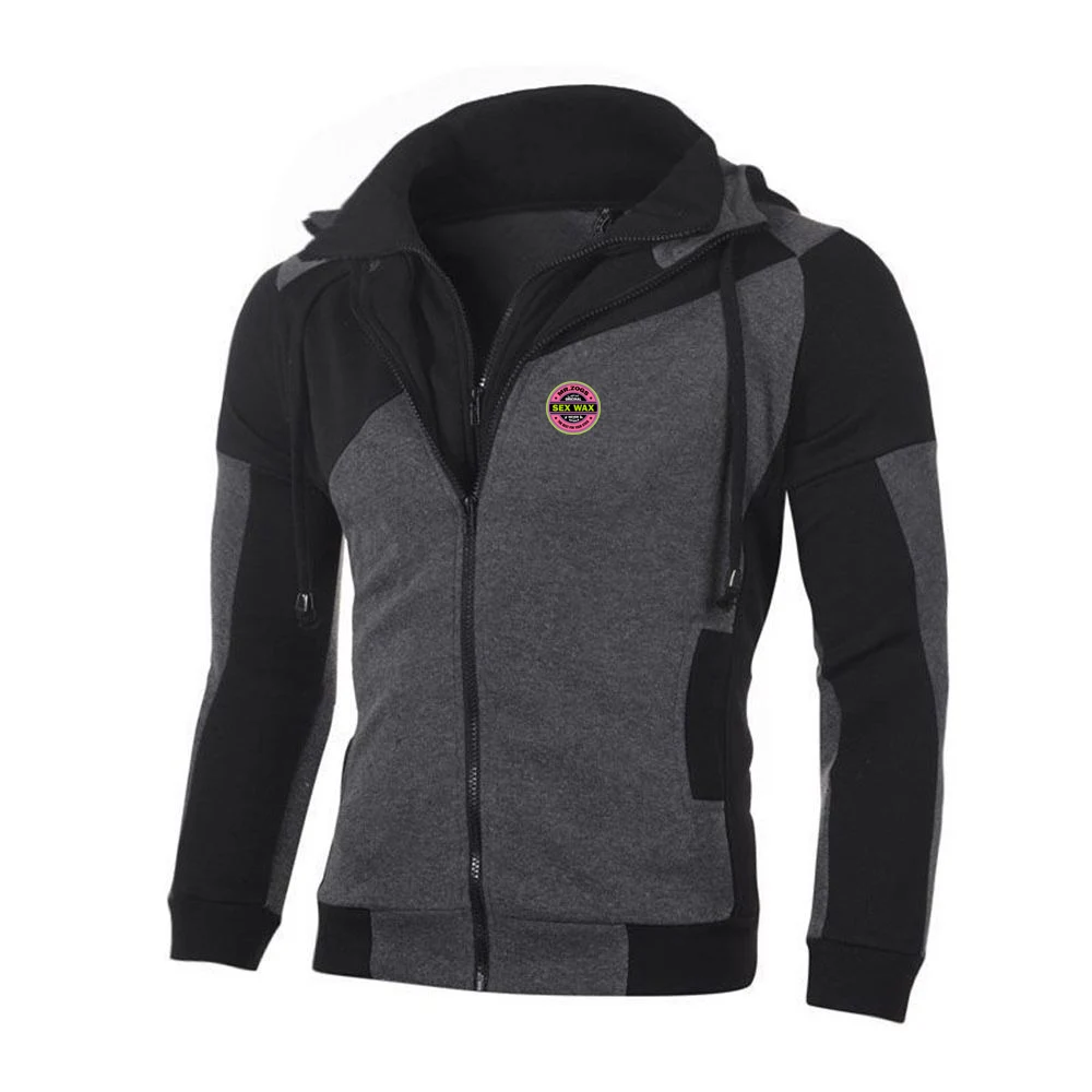 New Men's Sex Wax Mr Zogs Surf Jacket Patchwork Fashion Hooded Coat Outdoor Male Clothing Sports Zipper Hoodies view 3