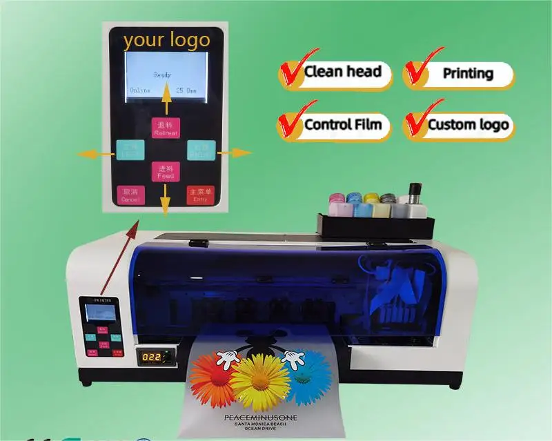 A3 Dtf Drucker for Epso=n L1800 DX5 Dtf Printer and Mini Dtf Curing Oven Powder Shaker for Small Business at Home