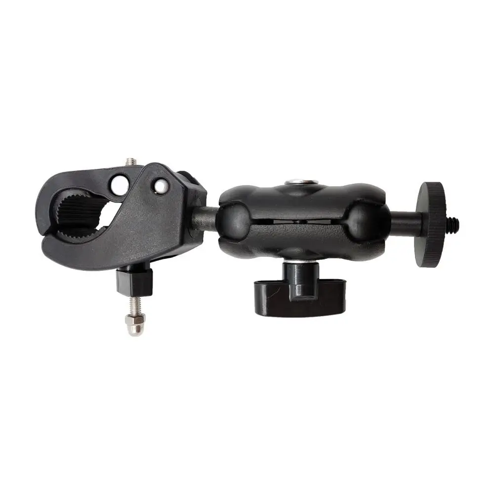 360° Rotating Action Camera Stand S/M/L Sturdy Mobile Phone Clamp Black Adjustable Rearview Mirror Bracket Camera Accessories