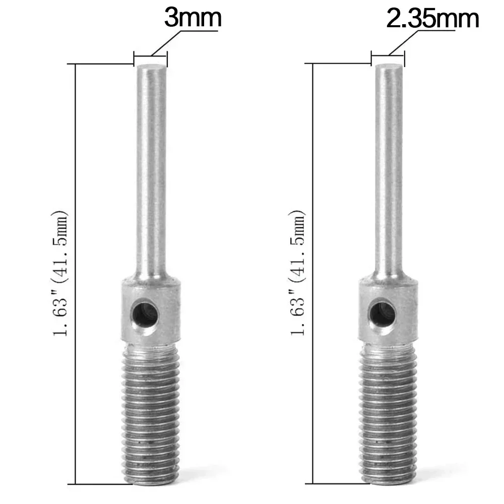 Keyless Drill Chuck Adapter 0.3-3.4mm Bit Converter 2.35mm 3.0mm Round Shank 1 4 Hex Quick Change Tool