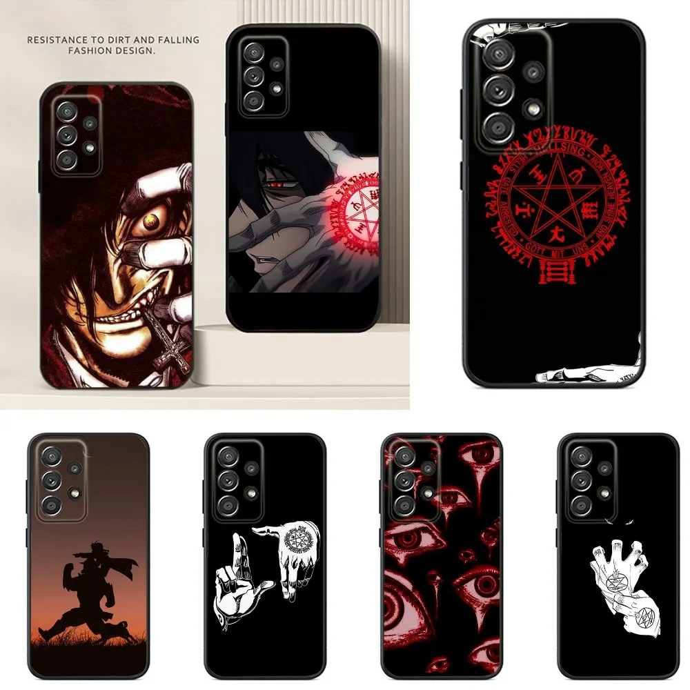 

H-Hellsing A-Alucard Phone Case For Samsung S24,S23,S22,S21,S20,S10,S10E,S9 Ultra Plus FE Note 20 Ultra 10 9 Plus Case