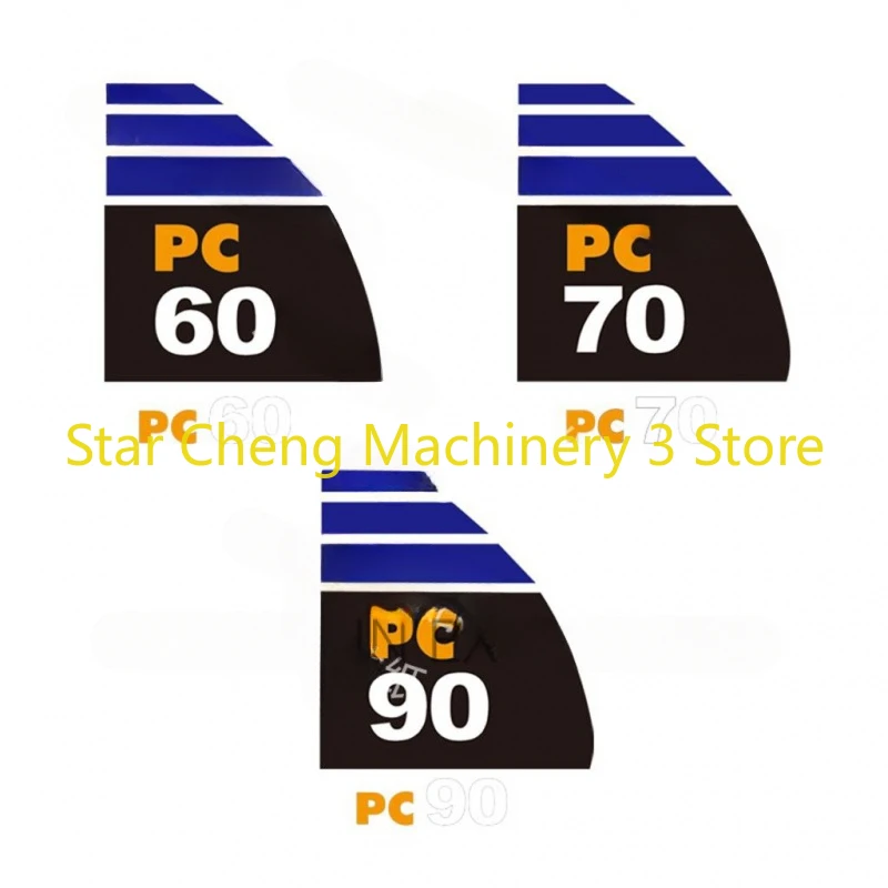 Excavator Decal Stickers for Komatsu PC110, 130,160,200,220,240,300,360-8 High Quality Side Door Model NUMBER CODE Sticker New