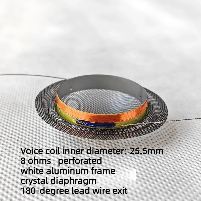 2pcs 25.5mm Dome Tweeter Translucent Voice Coil for HiFi Etc. Speaker Treble Repairs