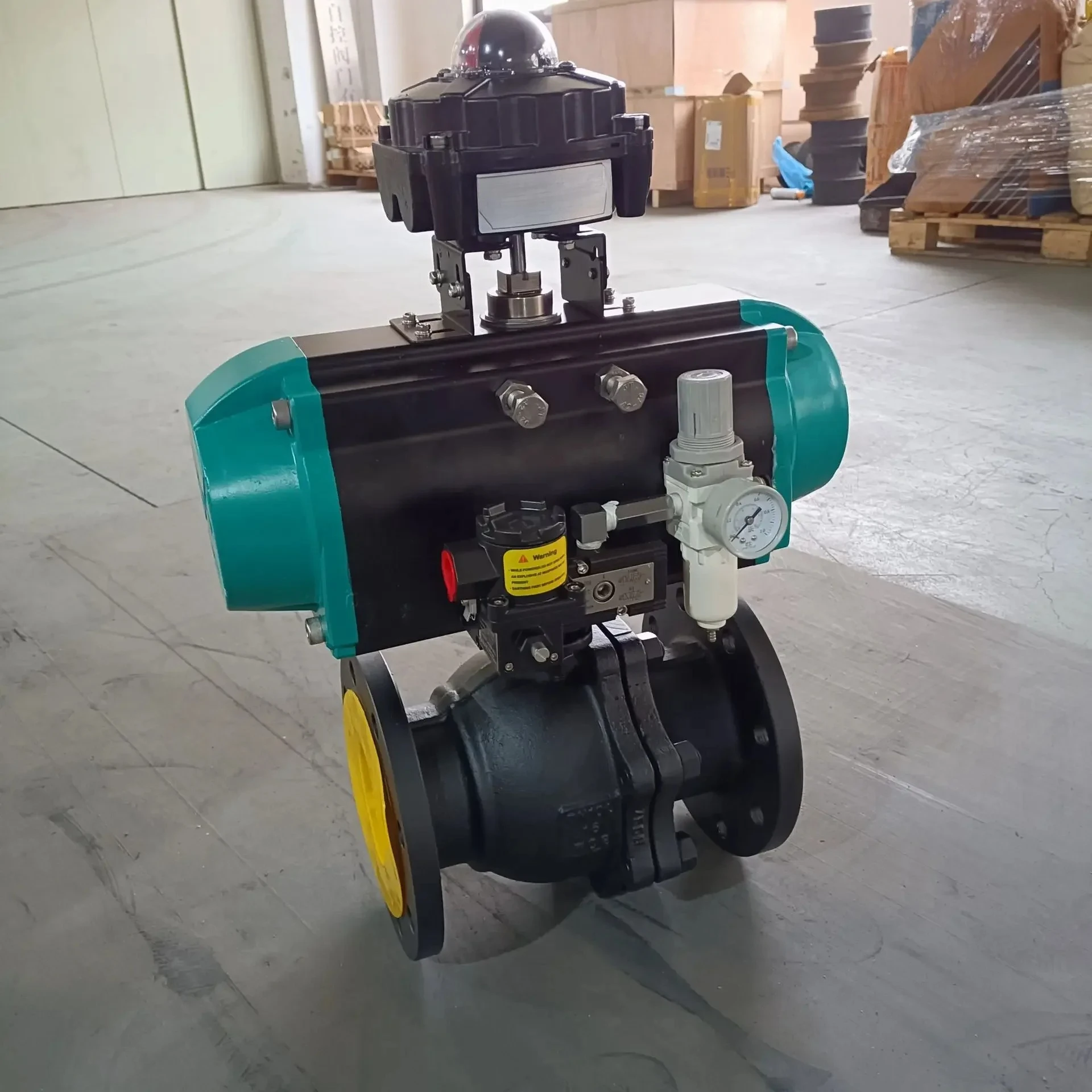 Pneumatic high platform explosion-proof shut-off valve, ball valve, high temperature Q641PPL-16C