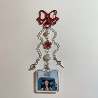 Lp Lust For Life Lana Del Rey keychain handmade trendy aesthetic Bow knot