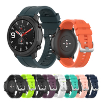 Silicone Band For Amazfit GTR 47mm Watch Strap For Xiaomi Amazfit GTR2 For Samsung Galaxy Watch3 45mm Straps For Polar Vantage M
